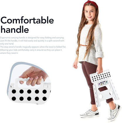 Delxo Folding Step Stool 13 Inch, 300 Lbs Step Stool - Image 4