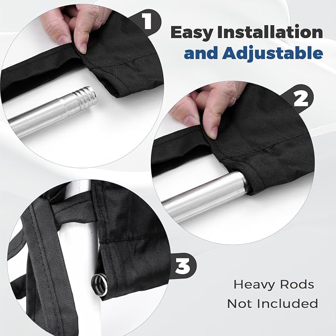 17' x 6.8' Waterproof Pergola Canopy Replacement Cover - Image 4