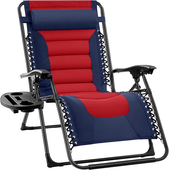 Best Choice Products Oversized Padded Zero Gravity Chair, Folding Outdoor Patio by Unknown