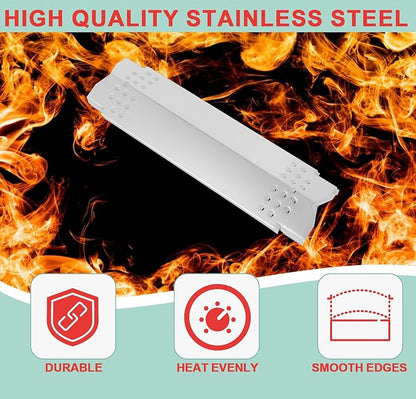 Replacement Grill Parts for Home Depot Nexgrill 5 Burner 720-0888A 720-0888 720-0888N 720-0888S,Cooking Grates & Heat Plates for Nexgrill 4 Burner 720-0830 720-0830HM 720-0830H,Stainless Steel