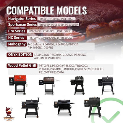 Rectangular PID Control Panel (NO WiFi) Replacement for Pit Boss Pellet Grills with Igniter - Fits Onyx Edition, Navigator, Sportsman, Mahogany, Competition, Pro Series & Most 440-1000 Models