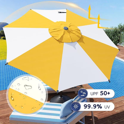 Abba Patio 9FT Lyon Outdoor Patio Umbrella Outdoor Table Umbrella - Image 5