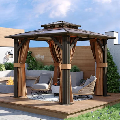 Aoxun 8'x8' Hardtop Gazebo - Image 2