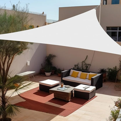 Shade&Beyond Custom Sun Shade Sail 17'x18'x24.8' Triangle Sun Sail Shades Patio by ShadeBeyond