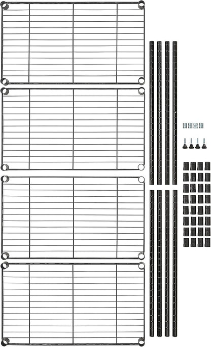 Amazon Basics 4-Shelf Steel Wire Storage Shelves - Image 7