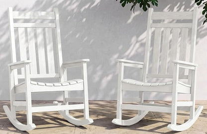 SERWALL Outdoor Rocking Chair Set of 2, Oversized Rocker by SERWALL