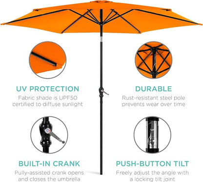 Best Choice Products 10ft Outdoor Patio Umbrella, Outdoor Table Umbrella - Image 5