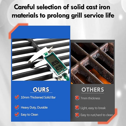 Genesis II E-310 Grill Grate Flavorizer Bars Heat Deflectors Replacement Parts for Weber Genesis II 300 310 II E-315 II SE-310 II E-330 Stainless Steel Genesis 2 Grill Parts 66095 67095