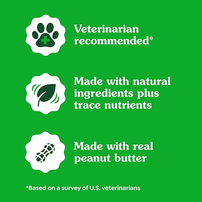 Greenies Pill Pockets for Dogs, Large Size Soft Dog Treats, Peanut Butter Flavor, 7.9 oz. Pouch