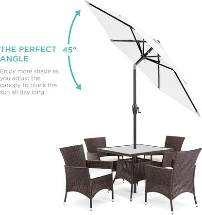 Best Choice Products 7.5ft Heavy-Duty Round Outdoor Market Table Patio Umbrella - Image 2
