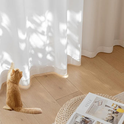 Patio Screen Non-See-Through Outdoor Curtains Waterproof Sheer Lightweight - Image 2