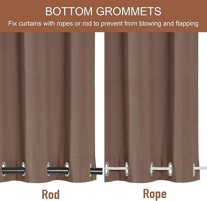 RYB HOME 2 Panels Outdoor Curtains - Image 3