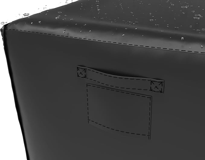 52" Heavy Duty Waterproof Gas Grill Cover fits Weber Char-Broil Coleman Gas Grill (52"x22"x40", Black)