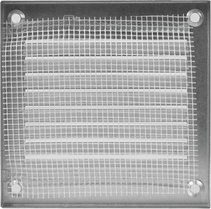 Repa Market 4x4 Inch Air Vent Cover/Galvanized Steel Louvered Grill Cover with Mesh Screen/Wall or Ceiling Vent/Durable Flush Mount HVAC Register for Indoor and Outdoor Ventilation