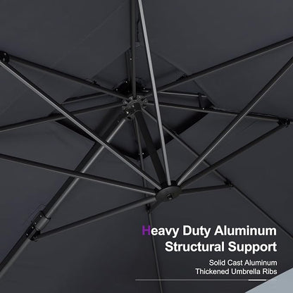 PURPLE LEAF Cantilever Umbrella - Image 7