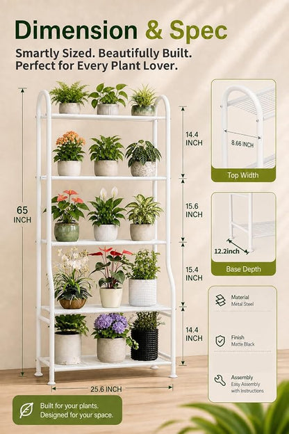 5-Tier Metal Plant Stand - Image 2