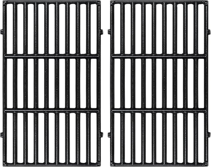 7637 Cast Iron Cooking Grid Grate for Weber Spirit I & II 200, Spirit E210 E220 S210 S220 Gas Grills with Front-Mounted Control Panels,17.5 Inch Grill Grates for Weber 46010074 Gas Grills,2-Pack