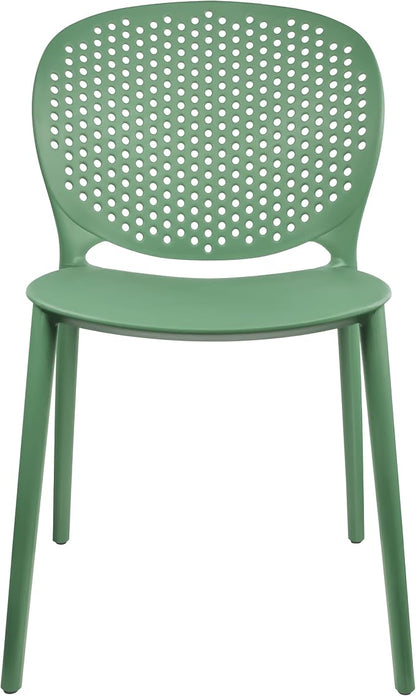 2xhome Set of 3 Patio Dining Chairs | Modern Stackable Outdoor Pool Side Chair - Image 6