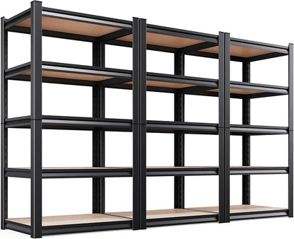71.2''H Storage Shelves, 2000lbs Garage Shelving, Adjustable Heavy Duty by KORVENA