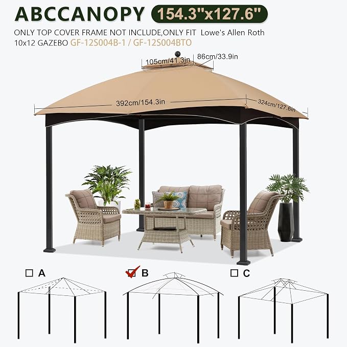 ABCCANOPY Riplock Gazebo Replacement Canopy - Image 5