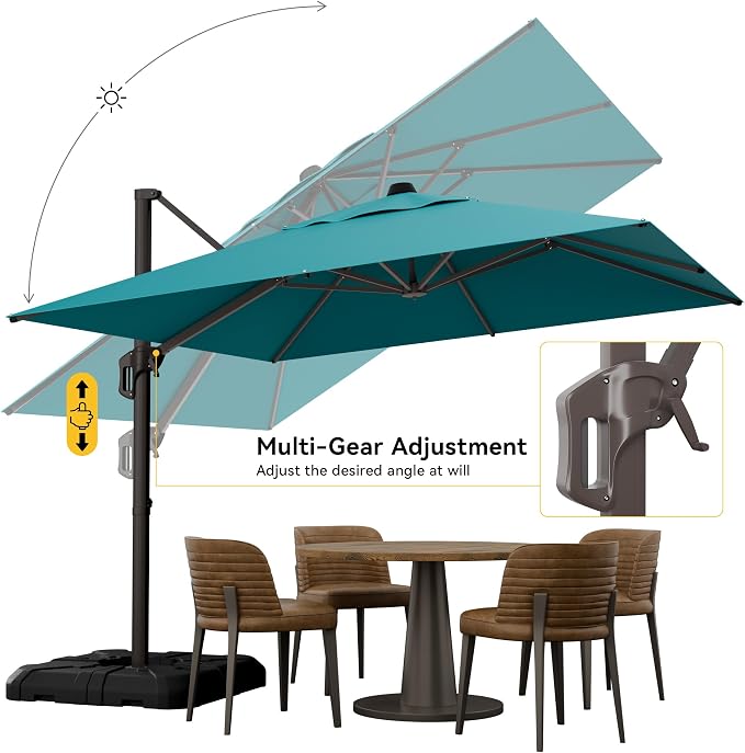 10x10FT Cantilever Outdoor Umbrella - Image 3