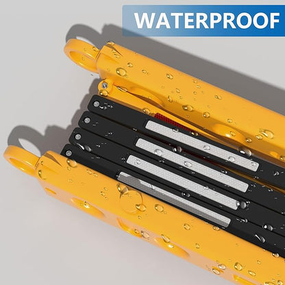 RELIANCER Expandable 8.46ft Safety Barricade,Retractable Security Barrier Water Filled Weighted Base,Adjustable Traffic Barricades,Outdoor Crowd Control Barriers,Driveway Isolation Gate,Garden Fence