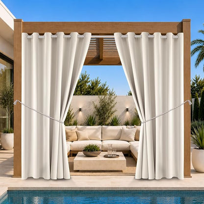 Waterproof Outdoor Curtain W84 x L84 by DivaenCamino