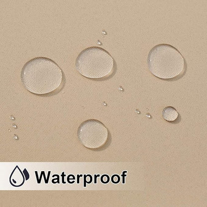 NICETOWN 2 Panels Outdoor Curtains Extra Wide Waterproof & Windproof, Rustproof - Image 3