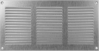 Repa Market 12x6 Inch Air Vent Cover/Galvanized Steel Louvered Grill Cover with Mesh Screen/Wall or Ceiling Vent/Durable Flush Mount HVAC Register for Indoor and Outdoor Ventilation