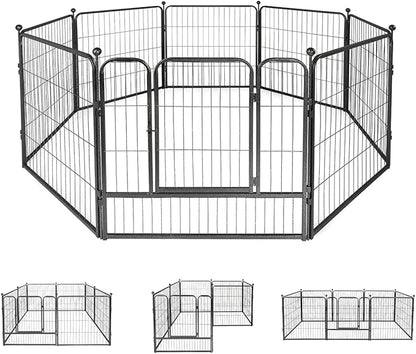 Fencer Wire Decorative Wire Fence, Panel Decor, Heavy Duty Iron Landscape Patio Flower Bed Animal Barrier Border Edging Section, Foldable Garden Fence for Yard for Dog Outdoor, 32 Inch x 21 FT