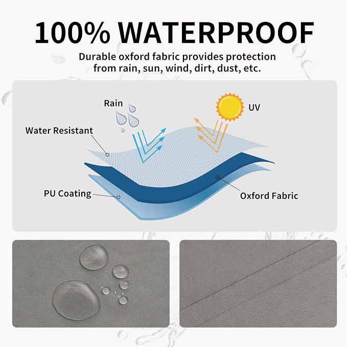 Easy-Going 100% Waterproof Outdoor Curtains 54x84 inch, Gazebo and Pergola 2 - Image 2