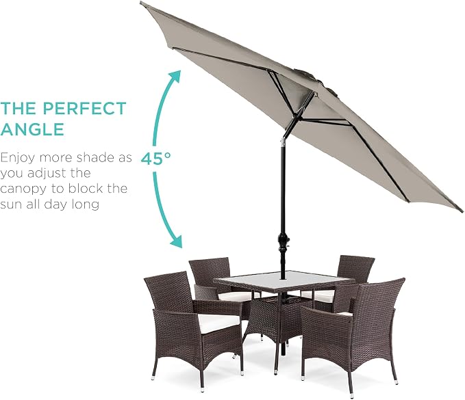 Best Choice Products 10ft Outdoor Patio Umbrella, Outdoor Table Umbrella - Image 2