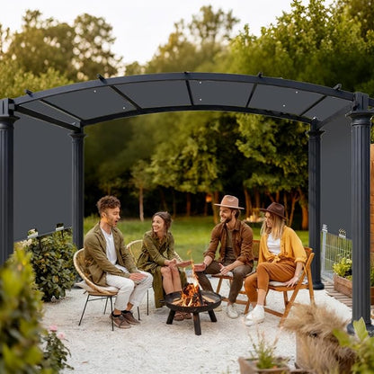 85x208 in Pergola Shade Cover for Steel Pergola L-PG080PST | Grey, Cover Only - Image 7