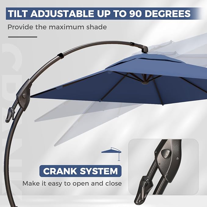 Grand patio 10x13 FT Large Cantilever Umbrella - Image 4