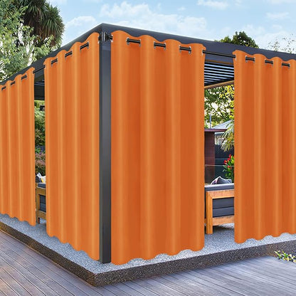 PureFit Outdoor Curtains for Patio Waterproof Weatherproof Outside Curtains | by PureFit