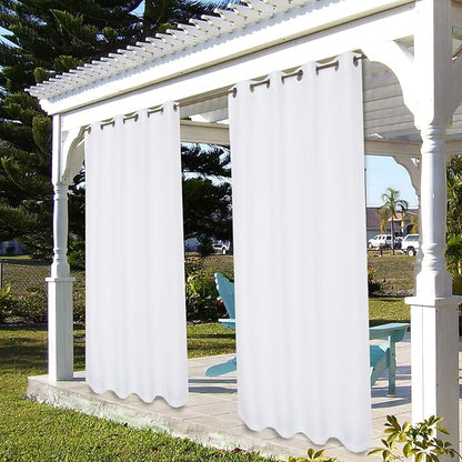 BONZER Outdoor Curtains for Patio Water Resistant | Heavy Privacy Light - Image 7