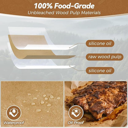 360 Count 9"x 13" Heavy Duty Parchment Paper Sheets for Baking, No-Stick & No-Leak Unbleached Baking Paper, Pre-cut Half Parchment Paper Sheets for Oven, Air Fryer, Microwave