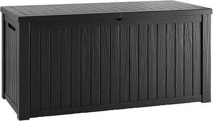 Outdoor Storage Box, 200 Gallon Waterproof Deck Box, Premium Hydraulic Cushion by GraceYourYard