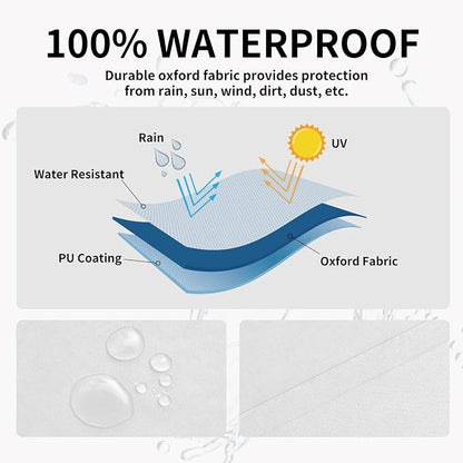 Easy-Going 100% Waterproof Outdoor Curtains 54x108 inch, Gazebo and Pergola 2 - Image 2