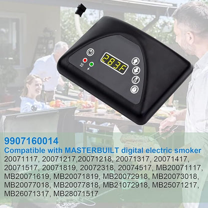 9907160014 Digital Control Board Thermostat Panel kit for Masterbuilt Electric Smoker Parts MB20071317/ 20071117/ 21071218 Top Controller Electric Smokers Grill