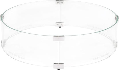 Celestial 23" x 6" Round Wind Guard, fits Celestial 19” Round Fire Pit Burner Pans for Gas Fire Pits