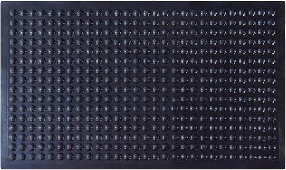 Black Rubber Bubble Anti-Fatigue Workplace Mat, Non-Slip Comfort Standing Floor Mat – Indoor, Outdoor, Garage, Workshop, Kitchen (36"x60" 2Pack)
