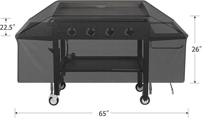 iCOVER 36 inch Griddle Cover for Blackstone, Waterproof Lightweight Polyester Barbecue Protection Flat Top Gas Grill Covers for 36" Griddles Cooking Station for Camp Chef