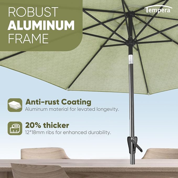 Tempera Patio Market Outdoor Table Umbrella - Image 4