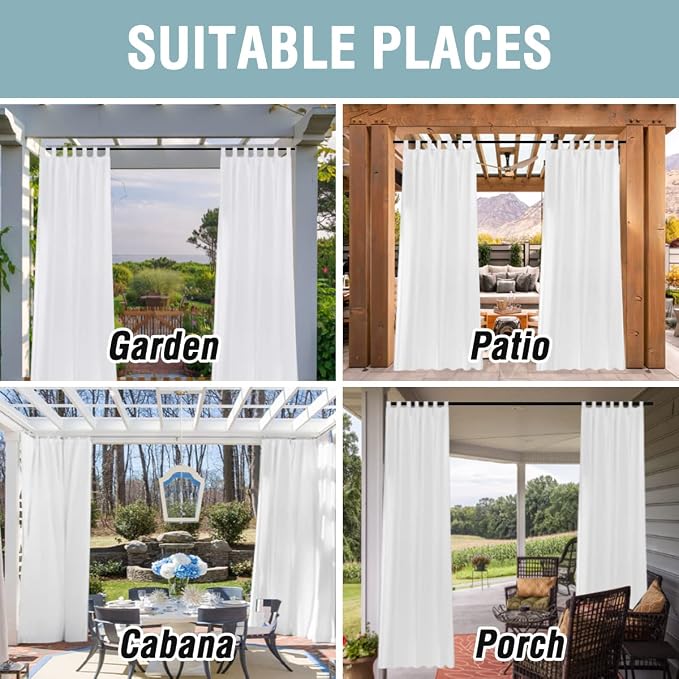 H.VERSAILTEX Outdoor Linen Sheer Curtains - Image 7