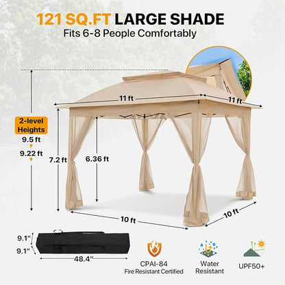 COOS BAY 11x11 Pop Up Gazebo - Image 3