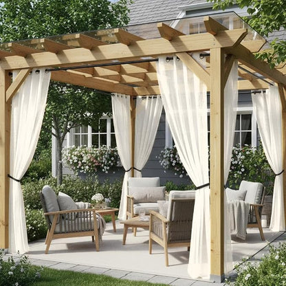 Semi Voile Sheer Outdoor Curtains - Image 8