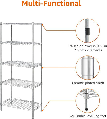 Amazon Basics 5-Shelf Adjustable Storage Shelving Unit - Image 7