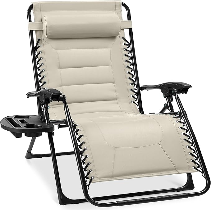 Best Choice Products Oversized Padded Zero Gravity Chair, Folding Outdoor Patio by BestChoiceProducts