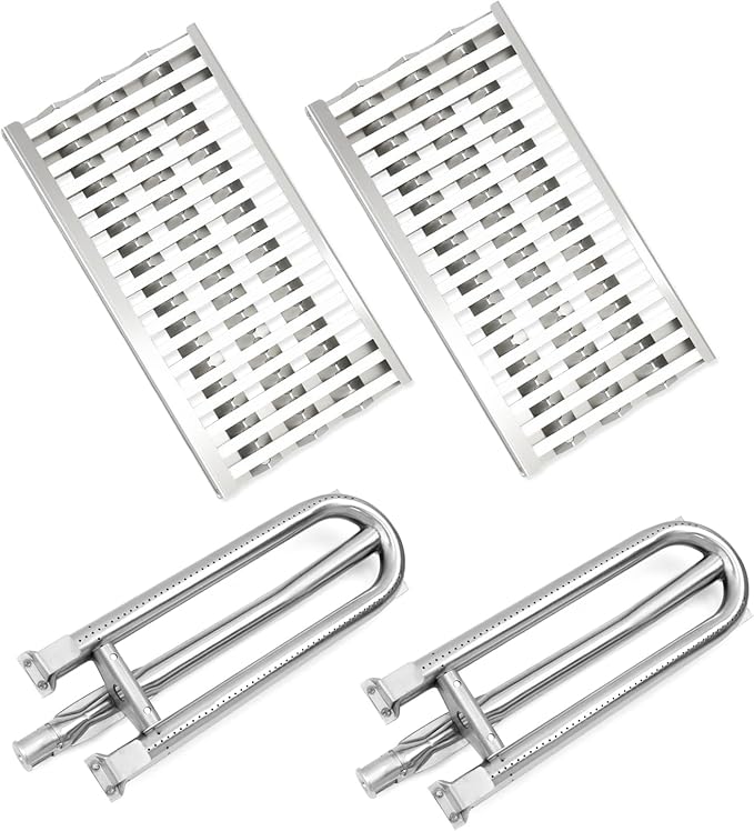 Ceramic Rod Radiant Tray Stainless Steel Grill Heat Plates Grill Burners Briquette Tray for DCS Grill Parts Replacement for DCS36 BGB36-BQARL, DCS48 BGB48-BQARN, 27DBQR, DCS27FS-BQR